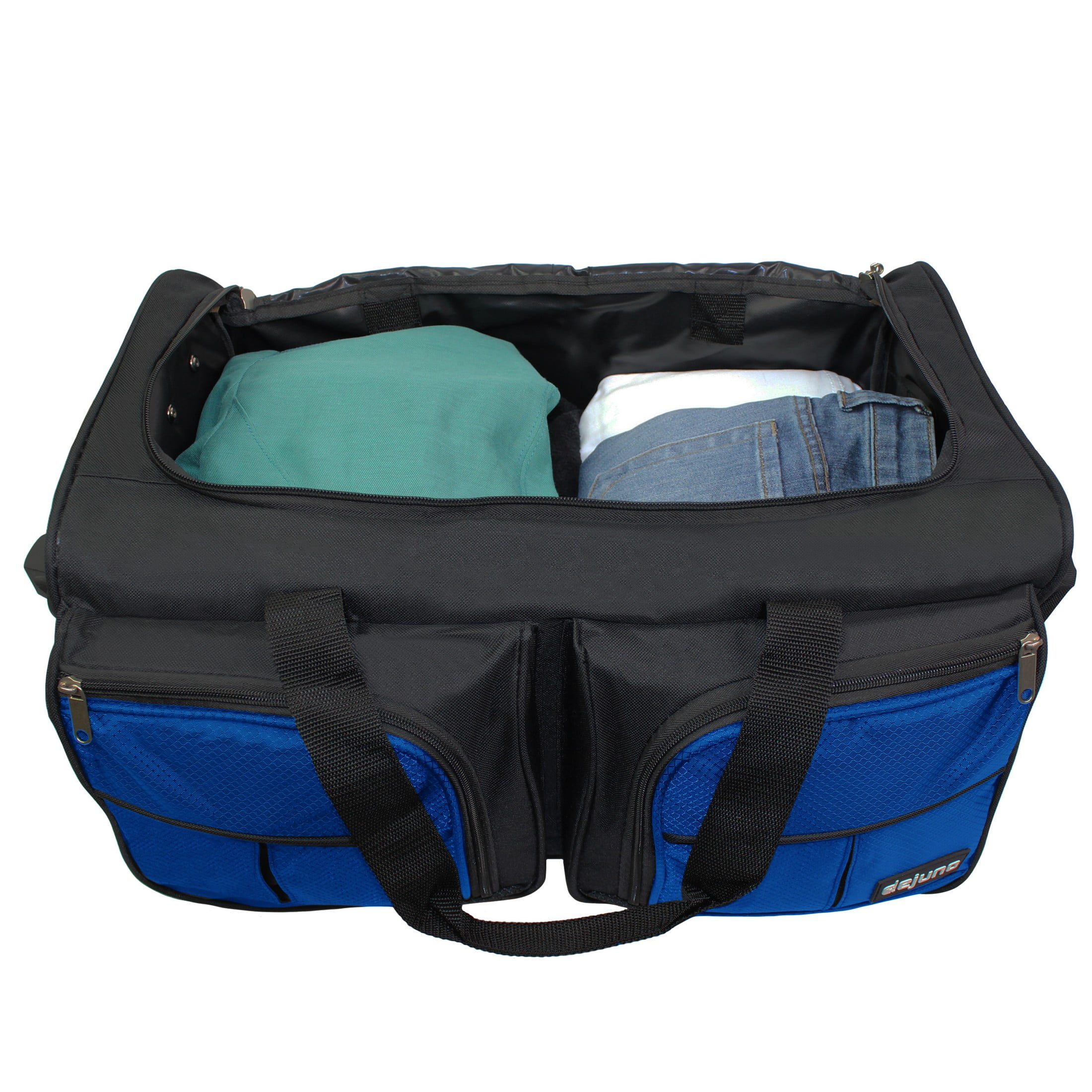 Hipack 20-inch Carry-On Rolling Duffle Bag - Blue