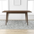 thumbnail image 5 of Allora Mid Century Modern Wood Large Dining Table in Brown Walnut, 5 of 5