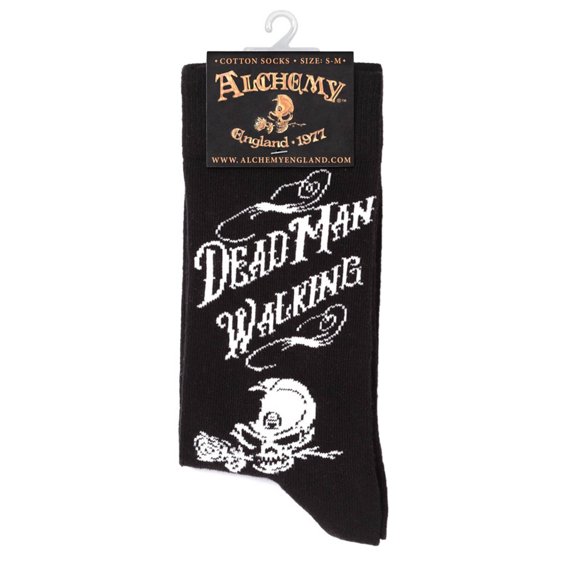 Alchemy Gothic Cotton, Polyamide And Elastane Dead Man Walking Socks - Black