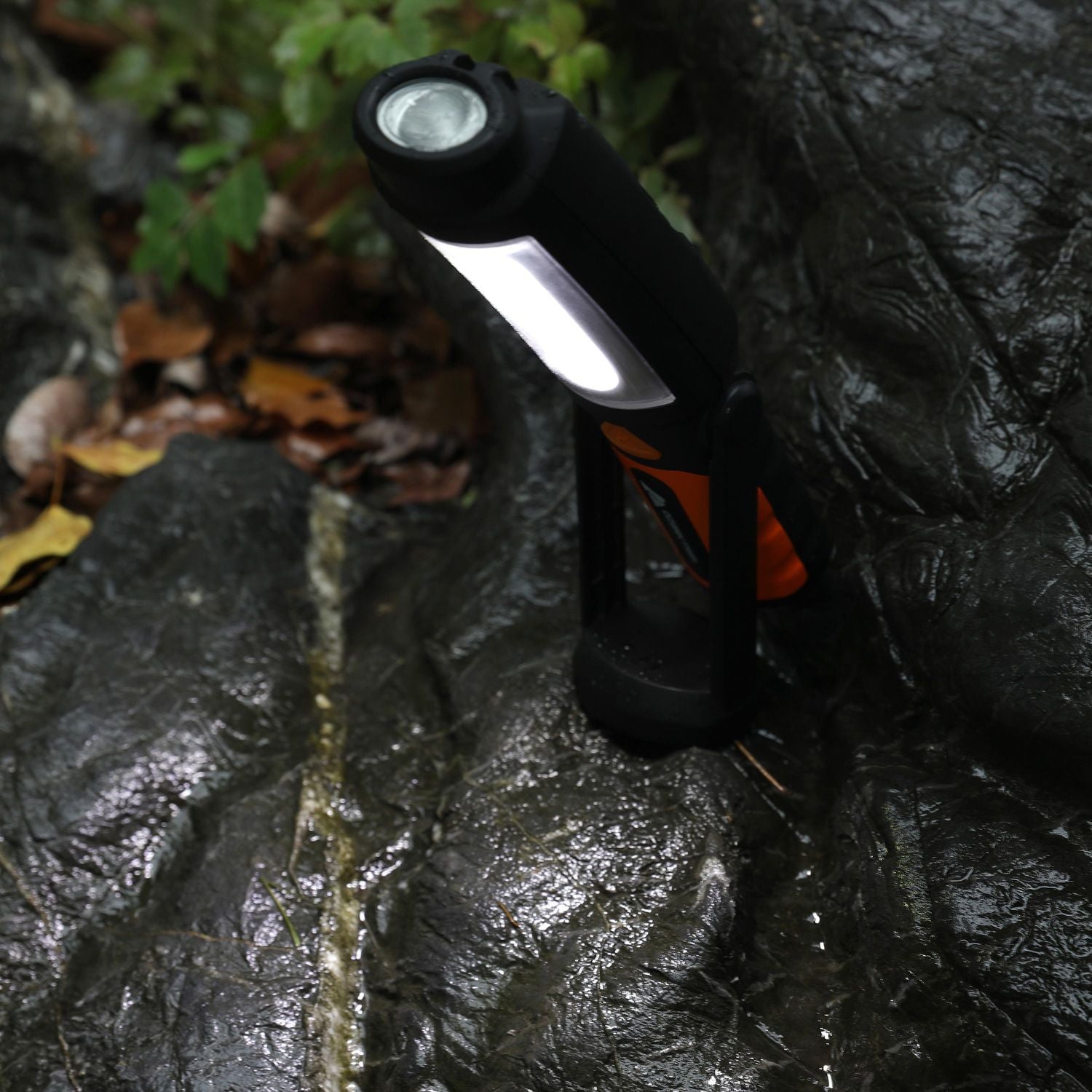 Ozark Trail Portable LED Work Light & Flashlight with Magnet Base & Hanging Hook, Battery Operated, Multi Purpose & Portable