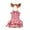 1 PCS,S, variant on Pet Dog Cat Dresses with Leash, Small Animal Walking Dresses Clothes with Leash, Dog Plaid Pink Dress with Leash Dog Cat Puppy Rabbit Pet Harness and Leash for Small Medium Large Dog (M)