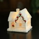 thumbnail image 3 of Decoraciones navideñas, adornos navideños, regalos navideños, cabaña de resina para decoración navideña, casa de nieve blanca brillante, adornos de escritorio, regalos navideños, decoración de micropa, 3 of 3