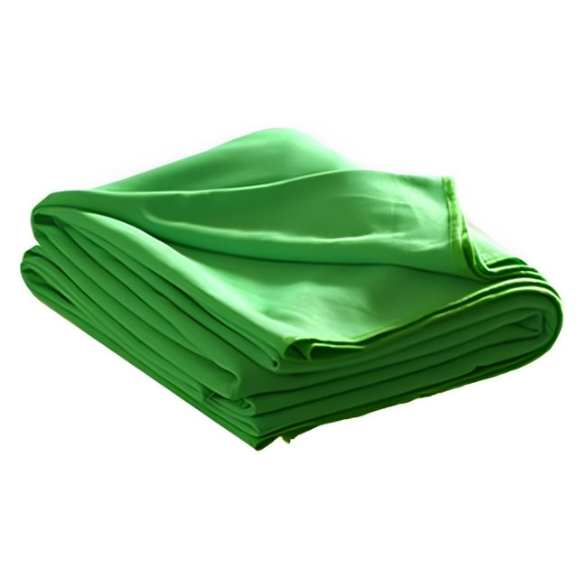 Green Screen Cotton Fabric Backdrop for Streaming, Gaming, Broadcasting, Photography, Studio Video, Chroma Key Back Screens - 6 x 9 Feet