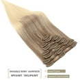 thumbnail image 6 of SEGO Clip in Hair Extensions 100% Real Remy Human Hair Full Head Straight Balayage Hair 8-24 inch, 6 of 10