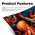 thumbnail image 2 of Octopus Covers with Unique Patterns, Set of 2 Decorative Throw Pillow Inserts for Sofa Bed Couch, 16x16/18x18/20x20 Inches, Ideal for Home Decor and Gifting, 2 of 6