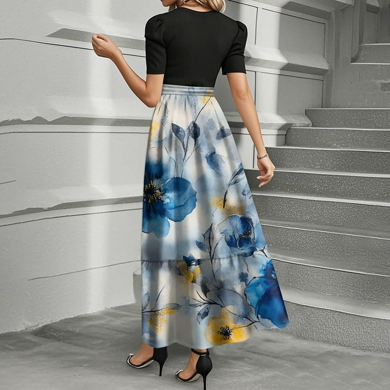 strapless open back dress Women's Blue Dress main image 1