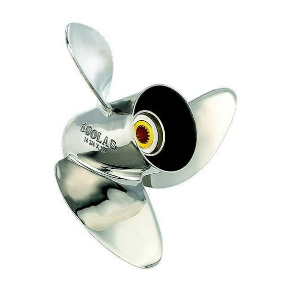 Solas 1551-148-16 HR Titan Stainless Steel 3-Blade Propeller For Mercury