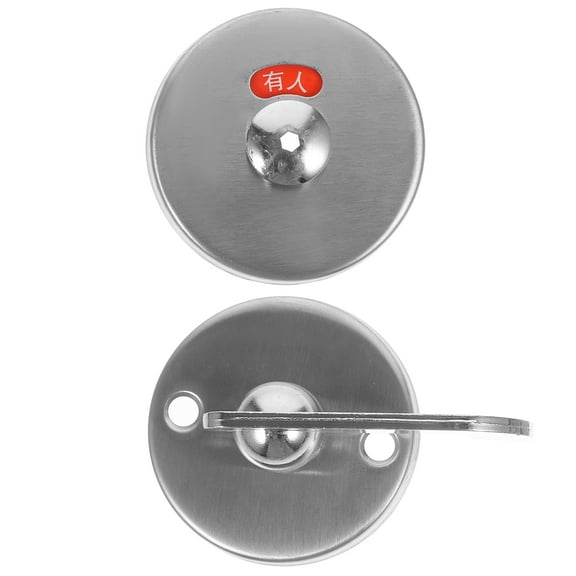 WHAMVOX Bathroom Indicator Lock Stainless Steel Toilet Door Lock Occupied Door Shower Door Latch