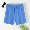 thumbnail image 2 of Men Underwear Mid-rise Elastic Waistband Loose Fit Shorts Briefs Breathable Middle-aged Shorts, 2 of 7