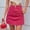 F-548Red, variant on ZHOGXU Women Denim Skirt High Waist Solid Color A Line Fashion Comfortable Slim Fit Mini Skirt For Casual Daily Wear,Red,L