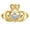 Silver, Gold, Rose Gold, variant on 10K Yellow Gold Rhodium Plated Two Tone Claddagh Ring Heart Hands Crown Design for Unisex