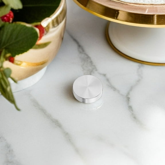 FRCOLOR 4 Pcs Rotating Cake Turntable Aluminum Alloy Base, Cake Spinner For Precise Baking And Decorating Base Ideal For Cakes Cookies And Bread