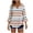 Brown ##, variant on 3/4 Sleeve Tops for Women V Neck Button Down Blouse, Floral & Geometric Print Flare Sleeve Casual Loose Tunic Top with Multiple Styles Brown,S
