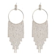 thumbnail image 1 of Pendientes De Borla De Cristal De Diamantes De Imitación Para Mujer, Anillo Redondo, Pendientes De Borla De Diamante De Aleación, Pendientes De Banquete, Regalo Para Mujeres O Niñas Methold AP006880-02, 1 of 6