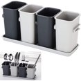 thumbnail image 1 of Flatware & Silverware Cutlery Holder Caddy Organizer for Countertop, Multifunctional Kitchen Utensil Holder - Space Saver Modern Kitchen Utensils Organizer, 1 of 4