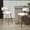 Beige#2, variant on Wooden Dining Chairs, SET OF 2,26'' Counter height bar stools Corduroy kitchen island counter bar stool with back,golden d base and footrest (GREY), Grey Dining Chairs,Upholstered Dining Chairs