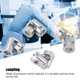 thumbnail image 3 of Acoplamiento Universal Juego De 4 Piezas Metal Premium Resistente 4 Modelos De Autos Barcos Robots Con Tornillos Llave Hexagonal Incluida, 3 of 7