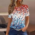 thumbnail image 2 of HADST Women Tops Summer Casual Crew Neck T-Shirts Short Sleeve Fourth of July Print Plus Size Relaxed Fit Blouses S-5XL, 2 of 4