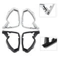 thumbnail image 3 of 2Pcs Motorbike Mirror Mount Cover Base Fairing Trim Decoration For Honda Goldwing 1500 GL1500SE GL1500I 88-00 Black/Chrome, 3 of 7