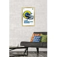 thumbnail image 3 of NFL Los Angeles Rams - Drip Helmet 20 Wall Poster, 14.725" x 22.375" Framed, 3 of 4