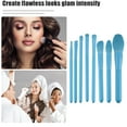 thumbnail image 3 of Unique Bargains 8 Pcs Travel Blending Makeup Brush Set Foundation Contour Concealer Blusher Brush Blue, 3 of 6