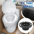 thumbnail image 3 of RV Toilet Replacement Seal, RV Socket Toilet Flange Black Leakproof Wear Resistant Easy To Install 3 Inch SE345892  for RV 300 310 320 Toilets, 3 of 7