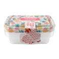 thumbnail image 2 of Cook with Color 12-Piece Rectangular BPA-Free Food Storage Container Set with Printed Lids, Pineapple, 2 of 5