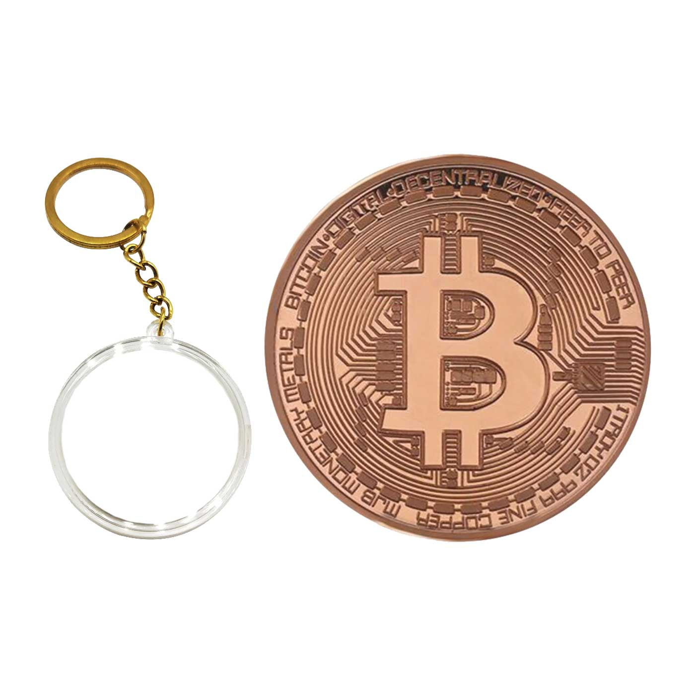 3X Bitcoin Commemorative Collection Metal Coin 3-Pack BTC Physical Collectible 