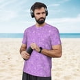 thumbnail image 4 of Wukai Lilac Glittering Print Men's Short-Sleeved Mesh T-Shirt,Quick-Dry Short Sleeve Workout T-Shirt-6X-Large, 4 of 8