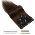 thumbnail image 6 of SEGO Clip in Hair Extensions 100% Real Remy Human Hair Full Head Straight Balayage Hair 8-24 inch, 6 of 10