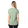 thumbnail image 2 of T-Shirt à Manches Courtes Col en V pour Femmes - Armée Chiné - 2TG, 2 of 3