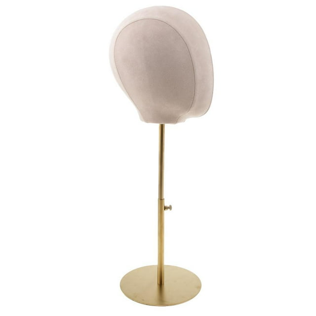 Tachiuwa Mannequin en Velours Liège pour Chapeau, Présentoir, Modèle - Blanc
