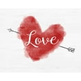 thumbnail image 2 of CAD Designs 14x12 White Modern Wood Framed Museum Art Print Titled - Valentine Love, 2 of 4