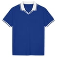 thumbnail image 2 of Hiijoy Boys Short Sleeve Polo Shirt Casual Summer Breathable Shirt, Sizes 7-8, 2 of 4