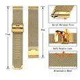 thumbnail image 3 of Correa de Malla de Reloj ZHAOCHENG Acero Inoxidable Dorado 12 a 24 mm, 3 of 5