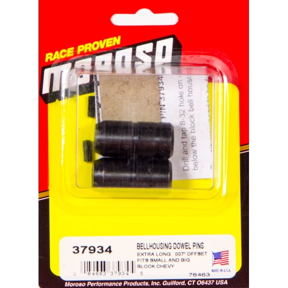 Moroso GM Bellhousing Dowel Pins 0.007 in Offset P/N 37934