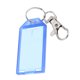 thumbnail image 3 of Blue Plastic Name Keys ID Tags Label Luggage Suitcase Bag Keyring Keychain, 3 of 5