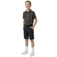 thumbnail image 3 of Birdie Bound Boys Print Performance Golf Polo Shirt with UPF50, Sizes XS-XL, 3 of 5
