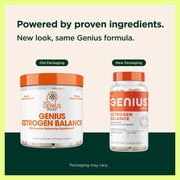 Genius Estrogen Balance, Dim Supplement - Blocker for Men & Women - Hormones, Hormonal Acne & Menopause - Aromatase Inhibitor with Grape Seed Extract & BioPerine - 30 Capsules