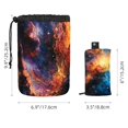 thumbnail image 5 of PhooArto Large Barrel Drawstring Makeup Bag, Colorful Galaxy Travel Cosmetic Bag Portable Make Up Organizer Bag, 5 of 6