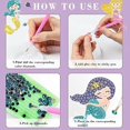 thumbnail image 3 of Diamond Painting Kit for Kids, 30 Pieces DIY Diamond Painting Animals Sticker, Mosaic Kit for Kids 6D Diamond Stickers Kits, 3 of 5