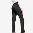 thumbnail image 5 of Frostluinai Flare Leggings for Women Long Straight Suit High Elastic Waisted Business Work Leggings Slim Fit Solid Color Comfy Length Pants with Pockets, 5 of 8