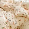 thumbnail image 1 of Ins Style Bedding Set Fashion Solid Color Washable Duvet Cover Without Comforter Pillowcases Sheet for Student Soft Home Textile, 1 of 6