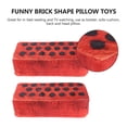 thumbnail image 4 of MasteelfCA 2pcs Funny Brick Shape Pillow Toys Plush Brick Playthings Simulation Brick, 4 of 7