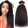 thumbnail image 1 of Hair Bundles MAMART Kinky Straight Yaki 50 55 60 cm de cabello virgen, 1 of 9