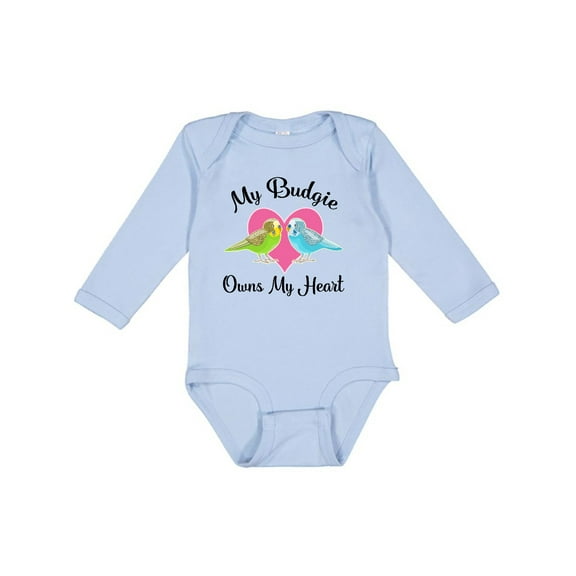 Inktastic Budgie Parakeet Budgerigar Pet Girls Long Sleeve Baby Bodysuit