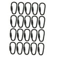 thumbnail image 3 of 20 Pieces Small Locking Carabiner Clip Lightweight Steel Mini Carabiner Clip, 3 of 8