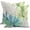 Green Leaf, variant on Teal Brown Cream Grey Floral Lumbar Pillow Covers 12x20 In Watercolor Tan Gray Beige Flowers Rectangle Throw Pillows Rustic Abstract Modern Pillowcases Home Decor For Living Room Couch Sofa Set of 2