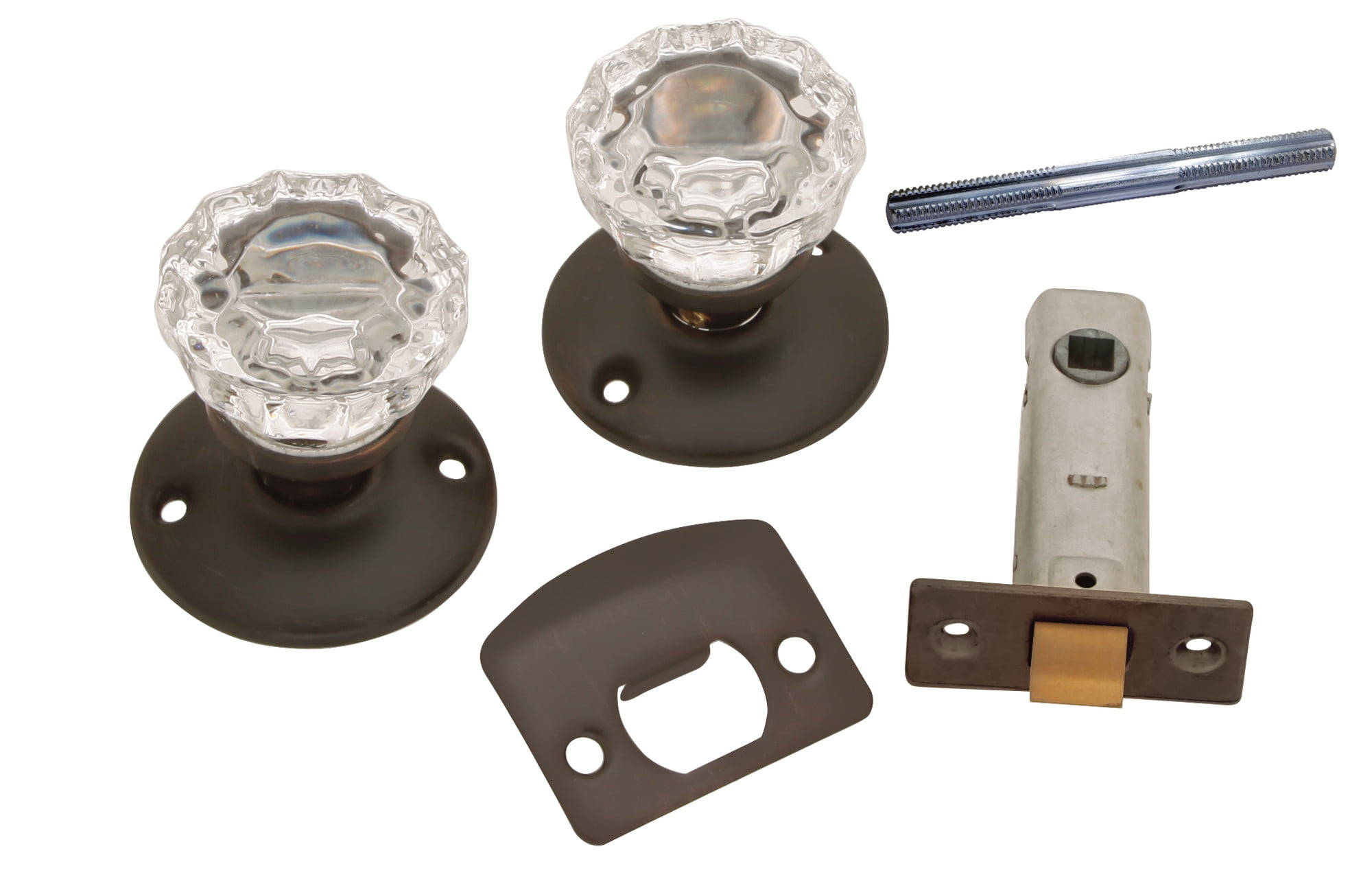 First Watch 1148 23/8" Backset Glass Passage Door Knobset Walmart