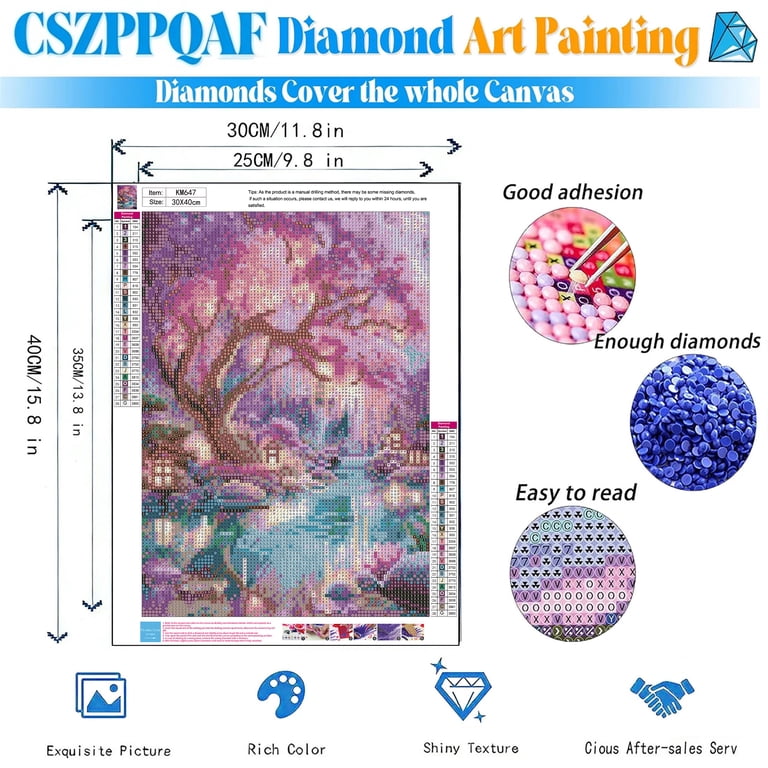 CSZPPQAF 5D Diamond Painting Ancient Tree Kit photo 2